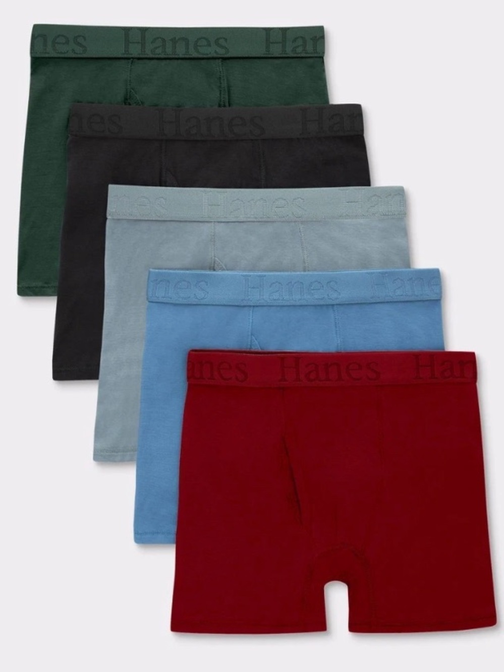 Hanes Large 5-Boys Boxer Briefs